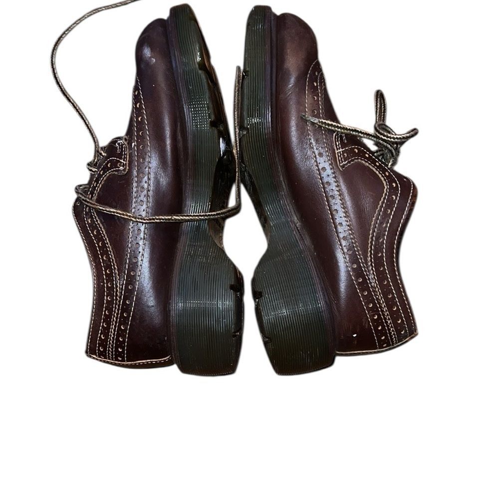 Dr. Martens Brown Vintage Leather Wingtip Oxford Shoes Size 7 - Picture 4 of 8